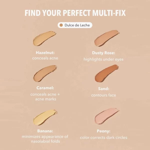 پالت کارکتور و کانسیلر شیگلم مدل Multi-Fix رنگ Dulce De Leche