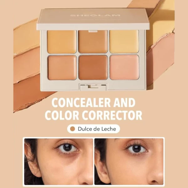 پالت کارکتور و کانسیلر شیگلم مدل Multi-Fix رنگ Dulce De Leche