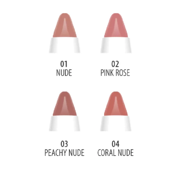 رژ لب مدادی گلدن رز مدل Nude Look رنگ Coral Nude شماره 04