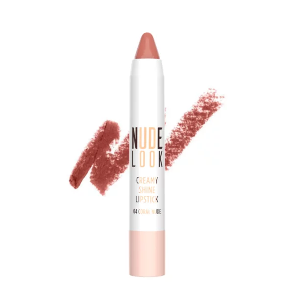 رژ لب مدادی گلدن رز مدل Nude Look رنگ Coral Nude شماره 04