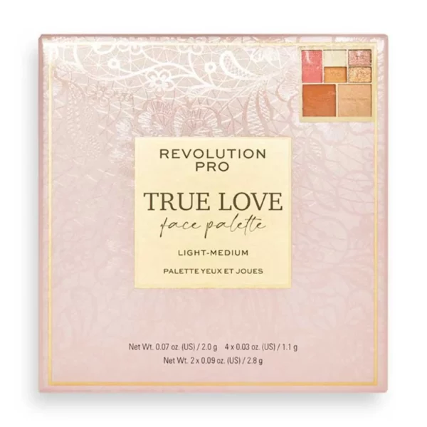 پالت صورت شیگلم مدل Pro True Love Eye & Cheek رنگ Light-Medium