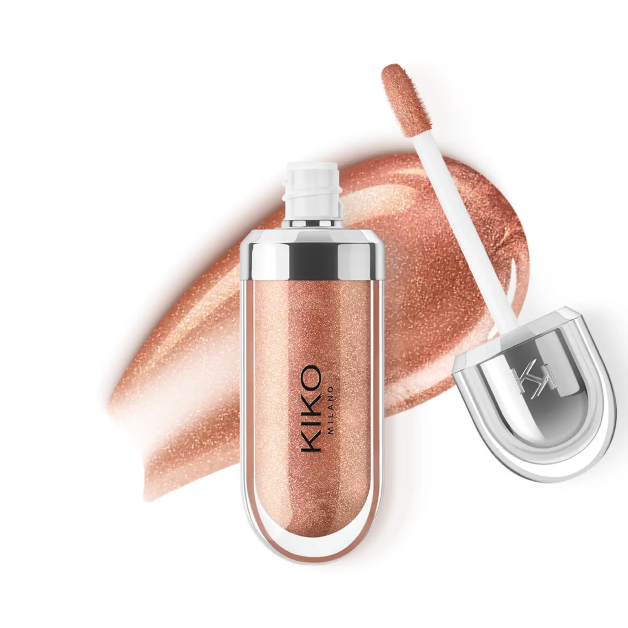 18 Golden Sparkle (2) رژ لب مایع کیکو مدل 3D Hydra Lipgloss رنگ Golden Sparkleشماره 18