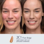 کرم پودر استی لادر مدل Double Wear رنگ Pure Beige شماره 2C1