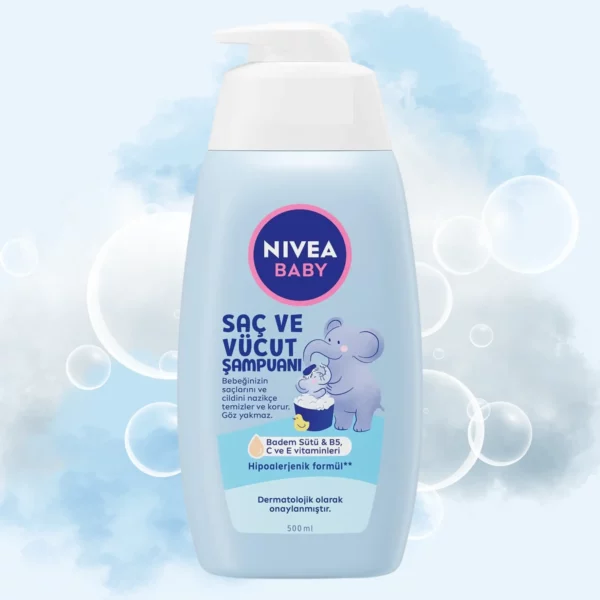 شامپو مو و بدن کودک نیوآ حجم 500ml