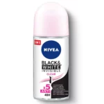 رول ضد تعریق زنانه نیوآ مدل Black & White Clear 48H حجم 50ml