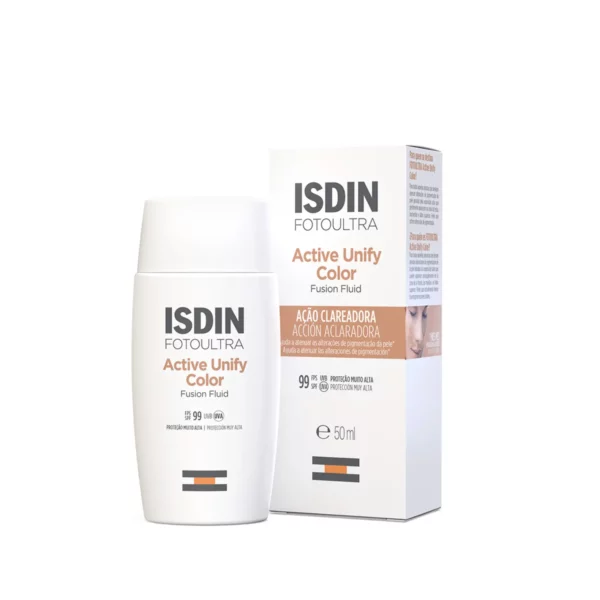 فلوئید ضد آفتاب ایزدین مدل Active Unify color حجم 50ml