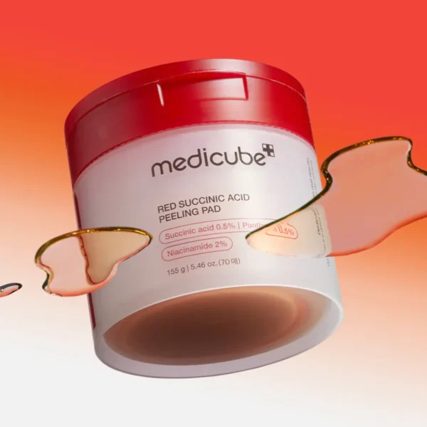 پد لایه بردار پوست مدیکیوب مدل Red Succinic Acid