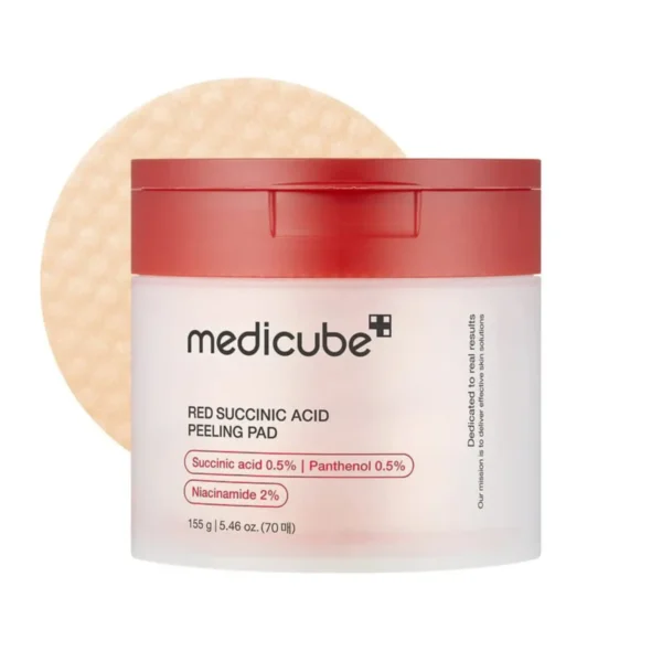 پد لایه بردار پوست مدیکیوب مدل Red Succinic Acid