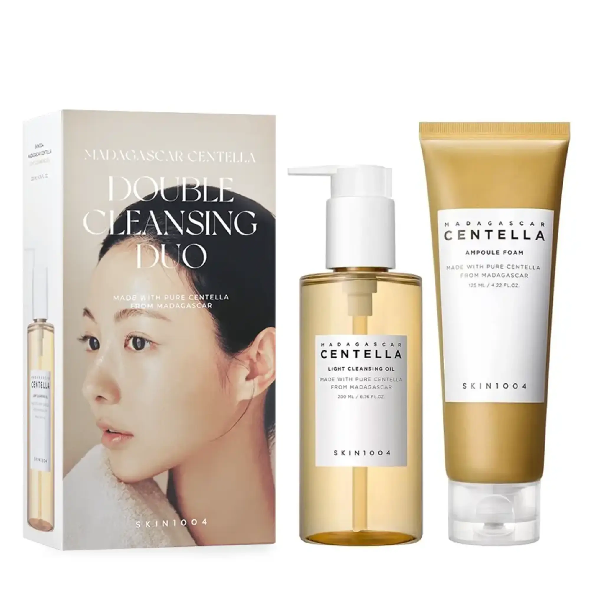 مجموعه پاک کننده صورت اسکین 1004 مدل Double Cleansing مجموعه پاک کننده صورت اسکین 1004 مدل Double Cleansing