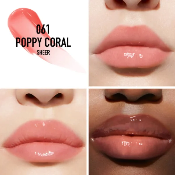 لیپ گلاس حجم دهنده دیور مدل Addict Maximizer رنگ Poppy Coral شماره 061