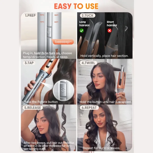 فرکننده مو شیگلم مدل It-Curl One-Touch قطر 25mm