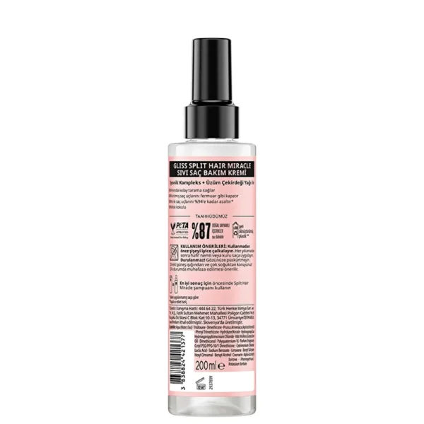 اسپری مو گلیس مدل Split Hair Miracle حجم 200ml