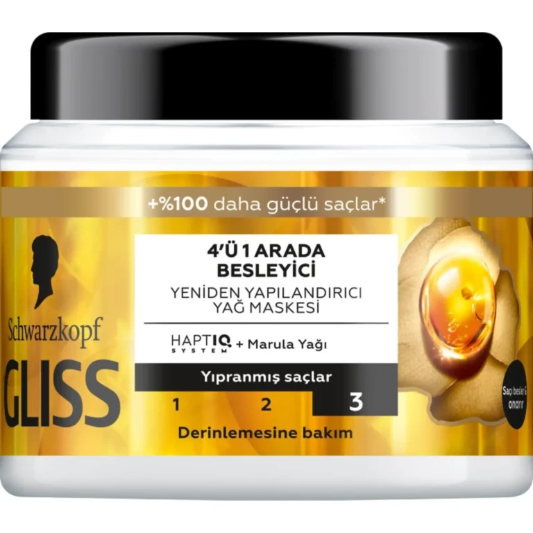 ماسک مو گلیس مدل Oil Nutritive 4 in 1 حجم 400ml