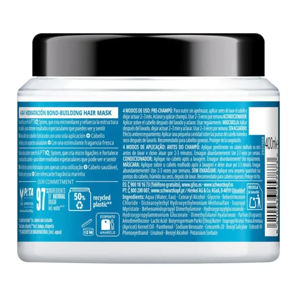 ماسک مو گلیس مدل Hydration Bond-Building حجم 400ml