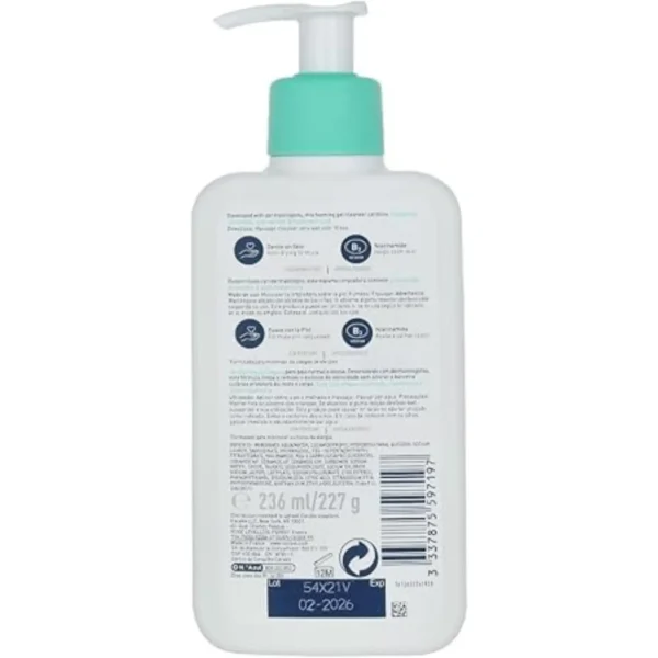 شوینده صورت سراوی مدل Foaming حجم 236ml