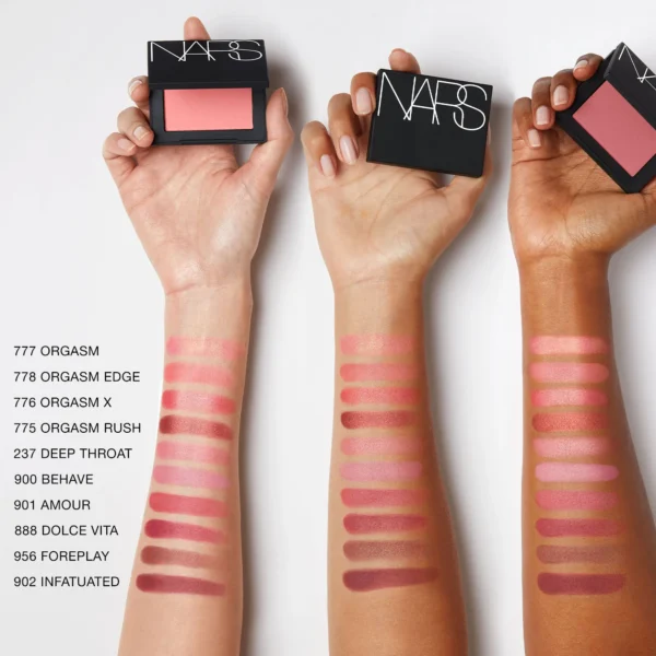 رژ گونه پودری نارس مدل Matte & Glow رنگ Orgasm