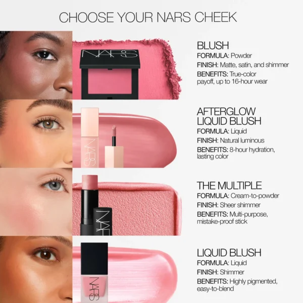 رژ گونه پودری نارس مدل Matte & Glow رنگ Orgasm