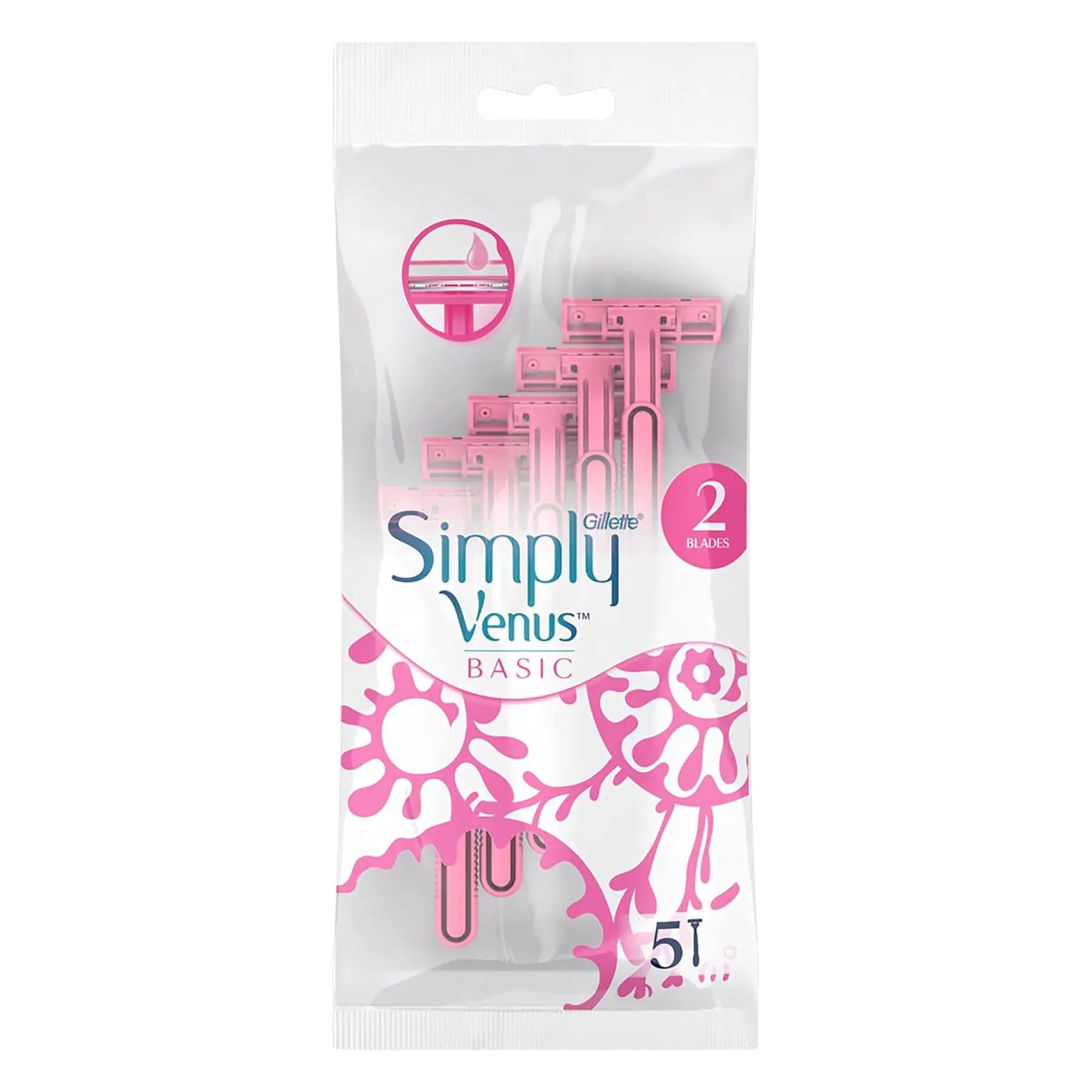 خودتراش ژیلت مدل Simply Venus دو لبه بسته 5 عددی خودتراش ژیلت مدل Simply Venus دو لبه بسته 5 عددی