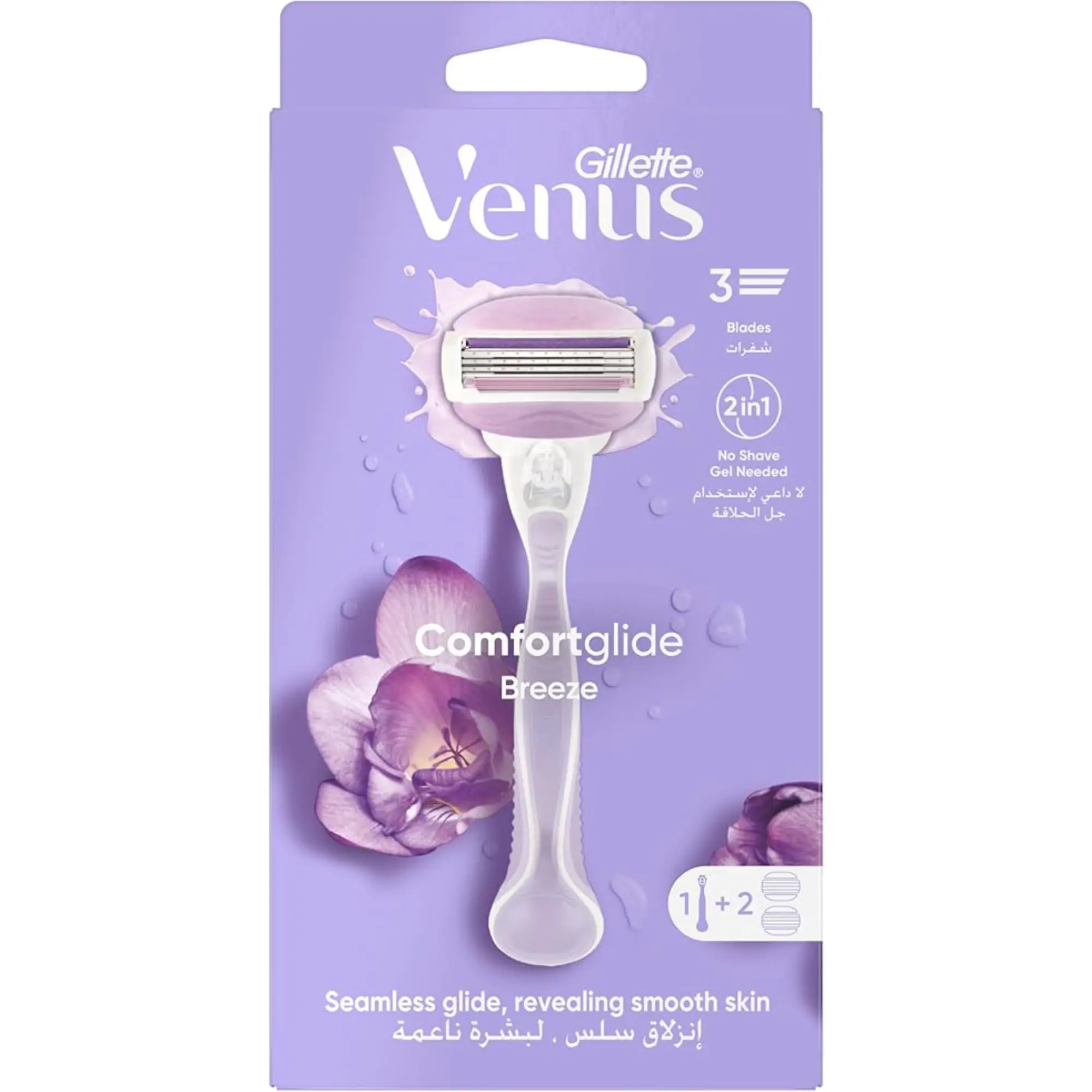 خودتراش ژیلت مدل Venus Comfortglide Breeze دو یدک خودتراش ژیلت مدل Venus Comfortglide Breeze دو یدک