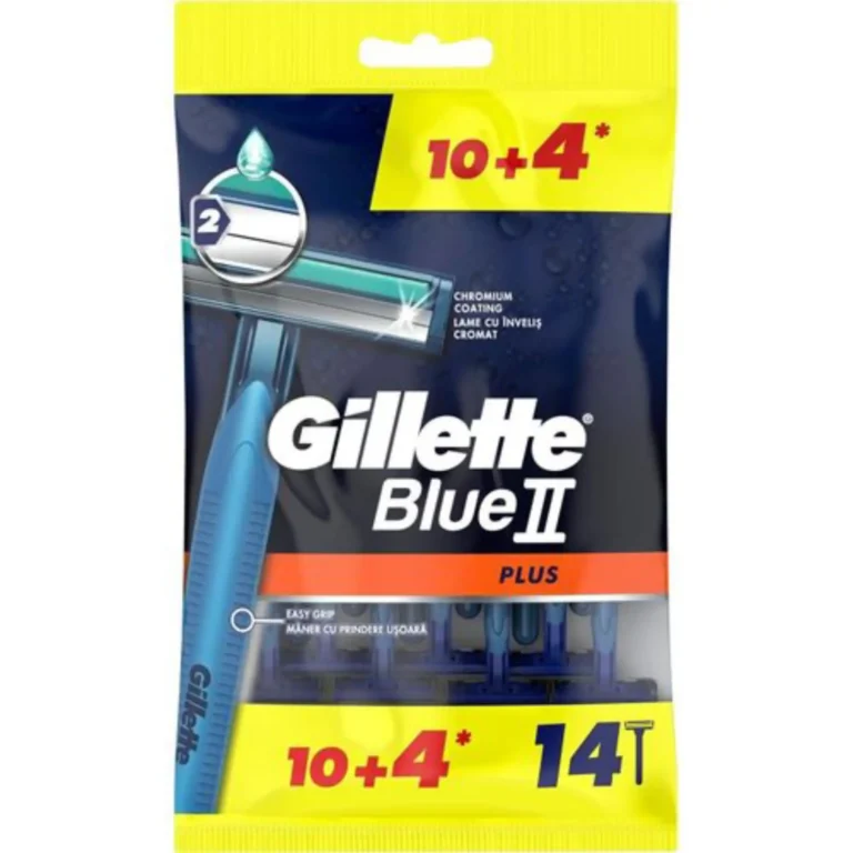 خودتراش ژیلت مدل Blue II Plus بسته 14عددی