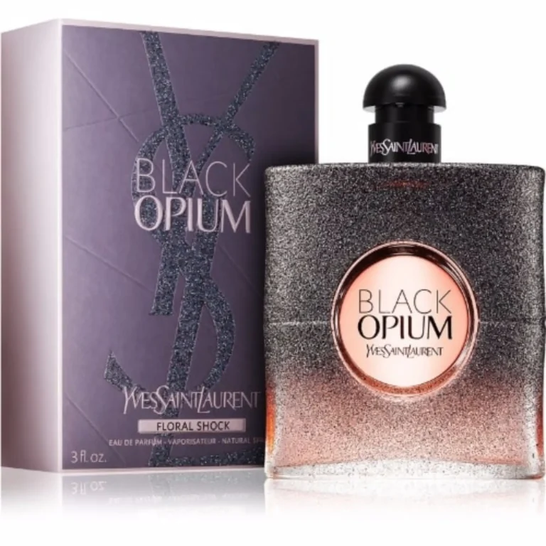 ادو پرفیوم زنانه ایو سن لورن مدل Black Opium Floral Shock حجم 90ml