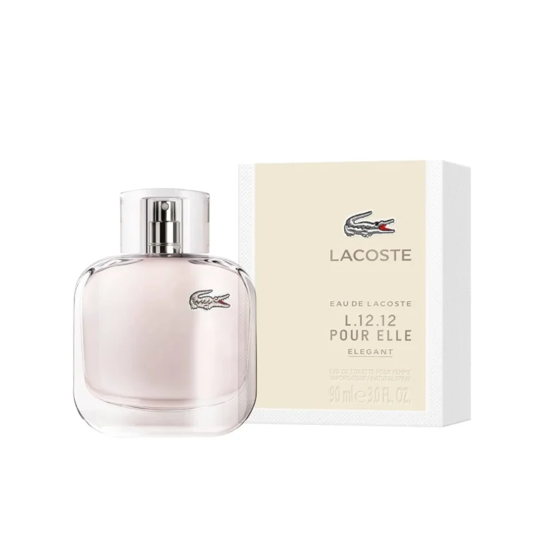ادو تویلت زنانه لاگوست مدل L.12.12 Pour Elle Elegant حجم 90ml