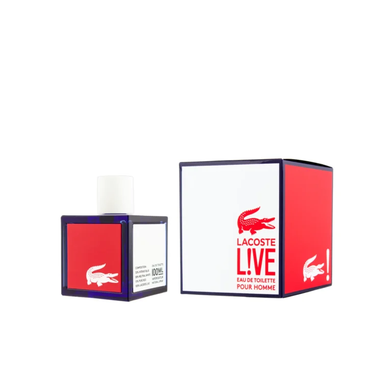 ادو تویلت مردانه لاگوست مدل live pour homme حجم 100ml