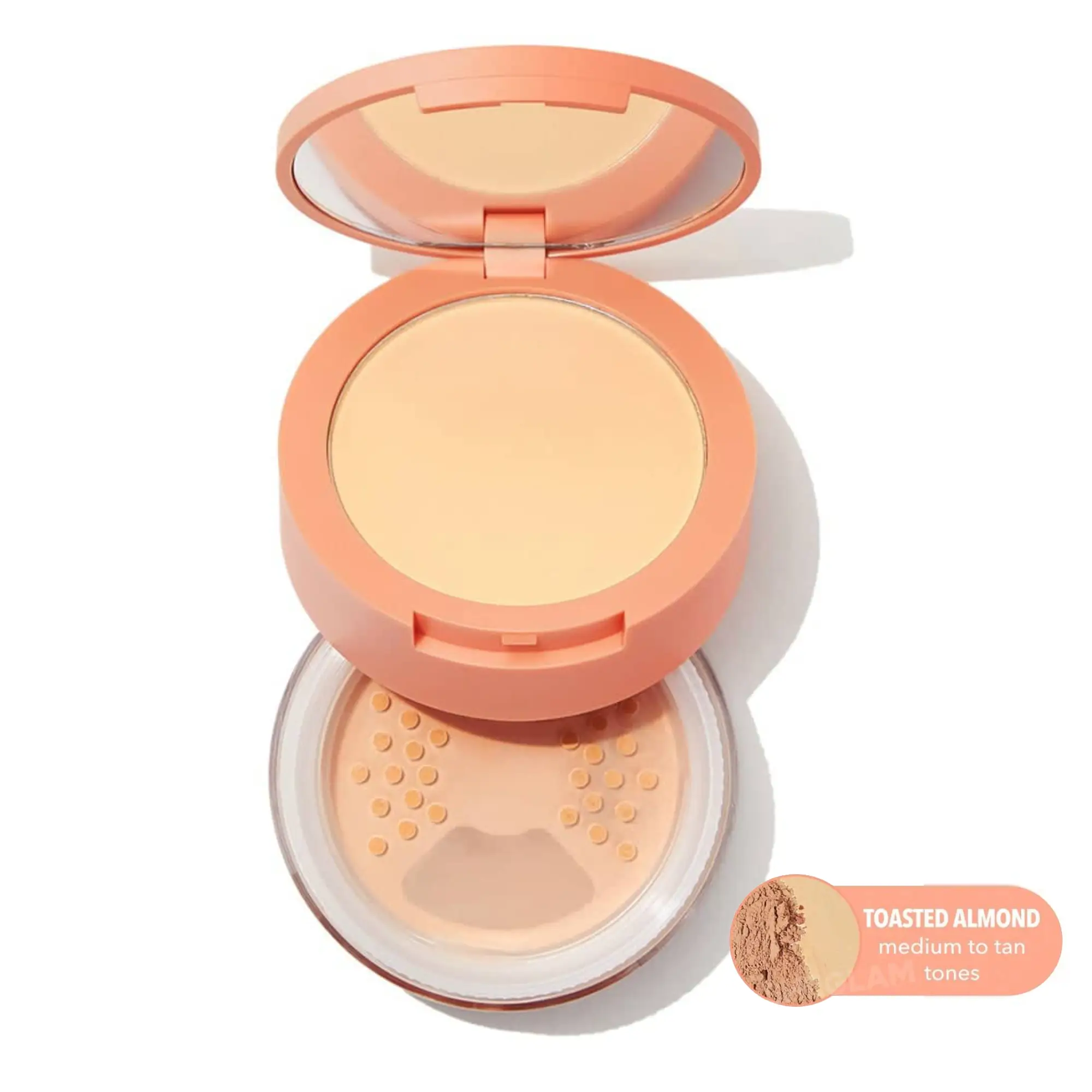 پودر فیکس شیگلم مدل Insta-Ready Duo رنگ Toasted Almond