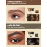پالت سایه ابرو شیگلم مدل Full-Filled رنگ Dark Brown شماره 101