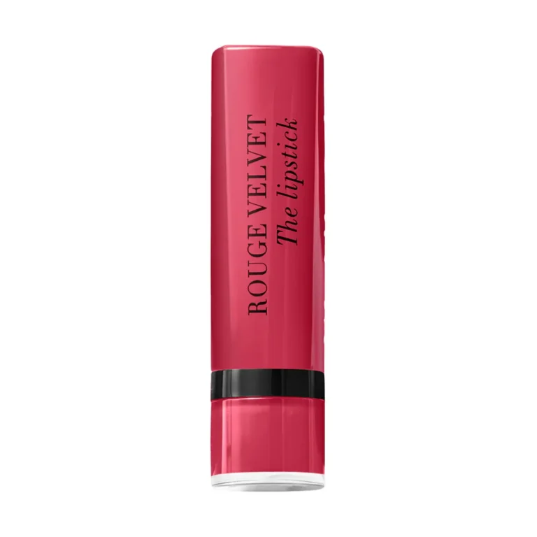 رژ لب جامد بورژوآ مدل Rouge Velvet رنگ Hip Hip Pink شماره 04