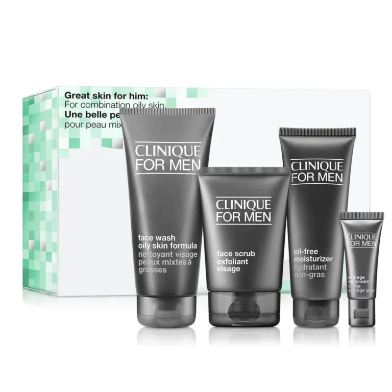 ست مراقبت از پوست آقایان کلینیک مدل Great Skin For Him مجموعه 4 عددی