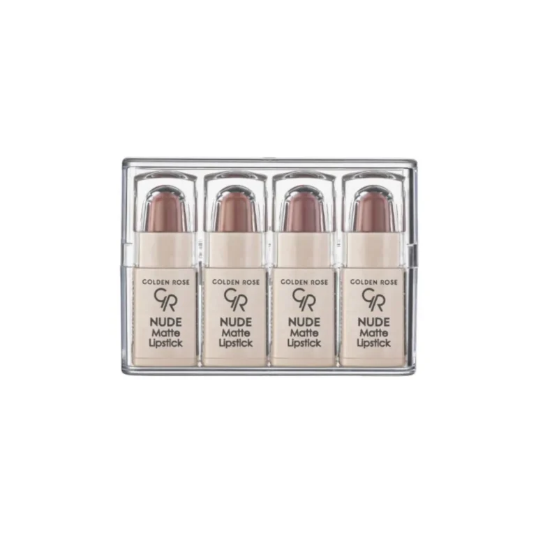 ست رژ لب جامد گلدن رز مدل Nude Look مجموعه 4 عددی