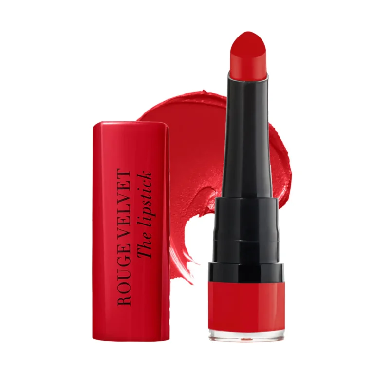 رژ لب جامد بورژوآ مدل Rouge Velvet رنگ Rubis cute شماره 08