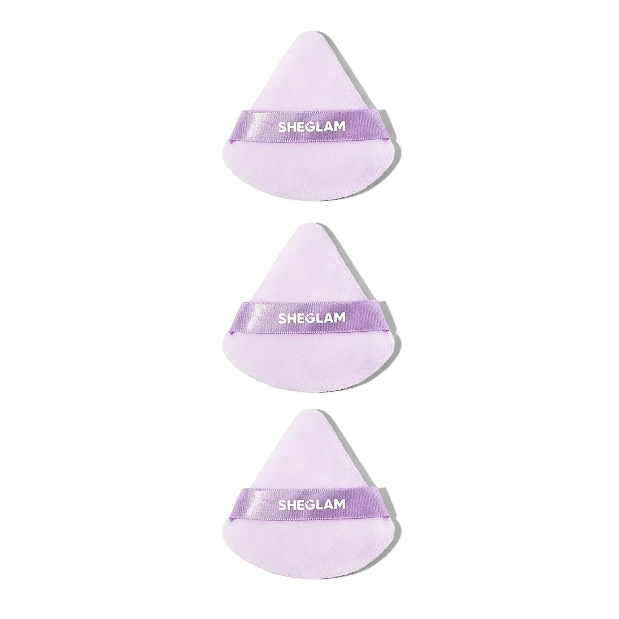 پد آرایش شیگلم مدل Insta-Ready Powder Puff بسته سه عددی رنگ بنفش