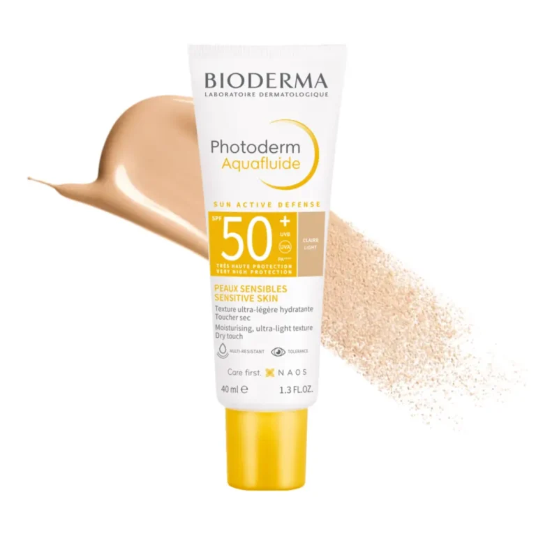 کرم ضد آفتاب رنگی SPF50 بایودرما مدل Aquafluide ‌رنگ Light