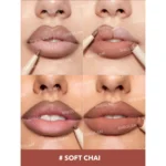 رژ لب مدادی و مداد لب دوسر شیگلم مدل Glam101 رنگ Soft Chai
