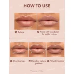 رژ لب مدادی و مداد لب دوسر شیگلم مدل Glam101 رنگ Soft Chai