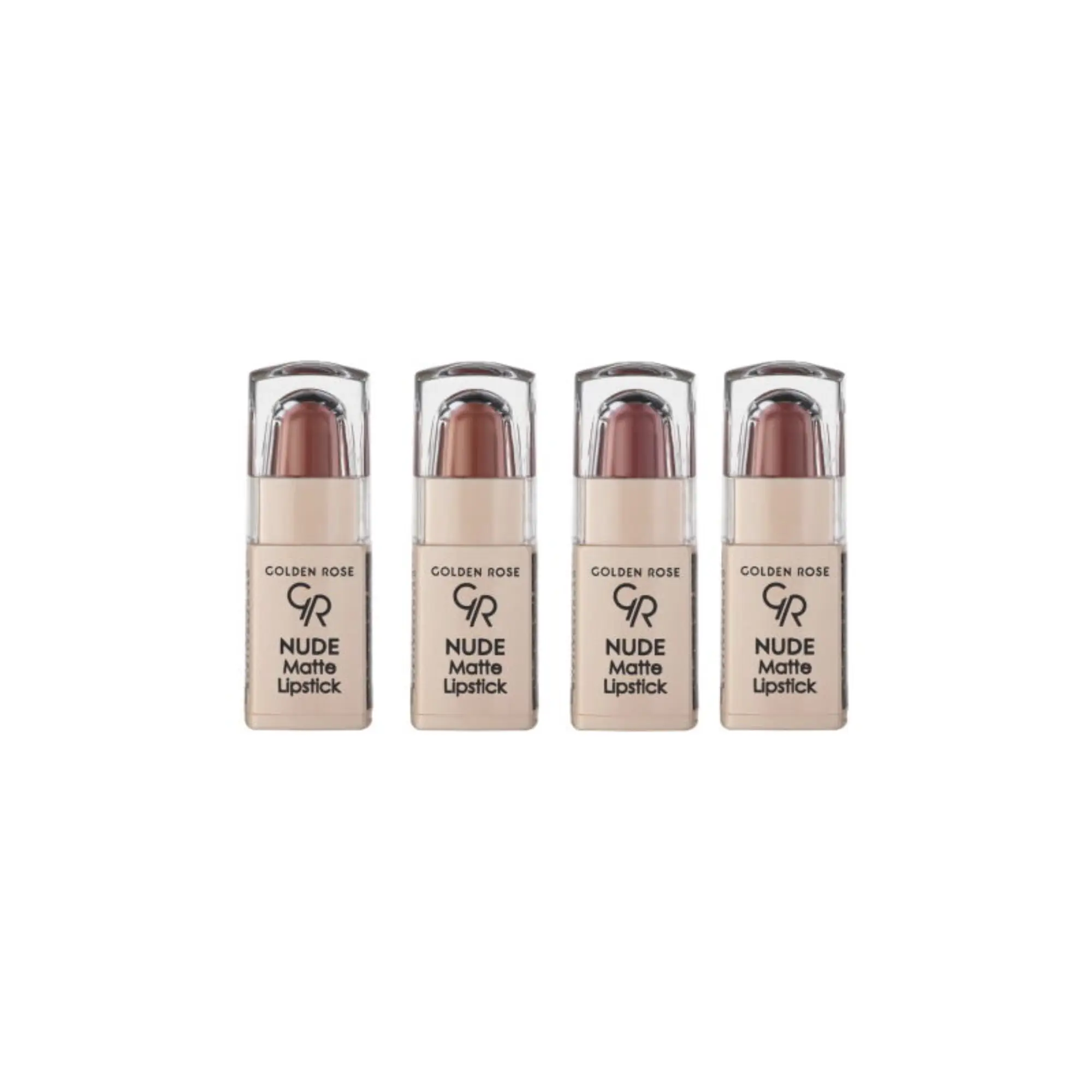 ست رژ لب جامد گلدن رز مدل Nude Look مجموعه 4 عددی