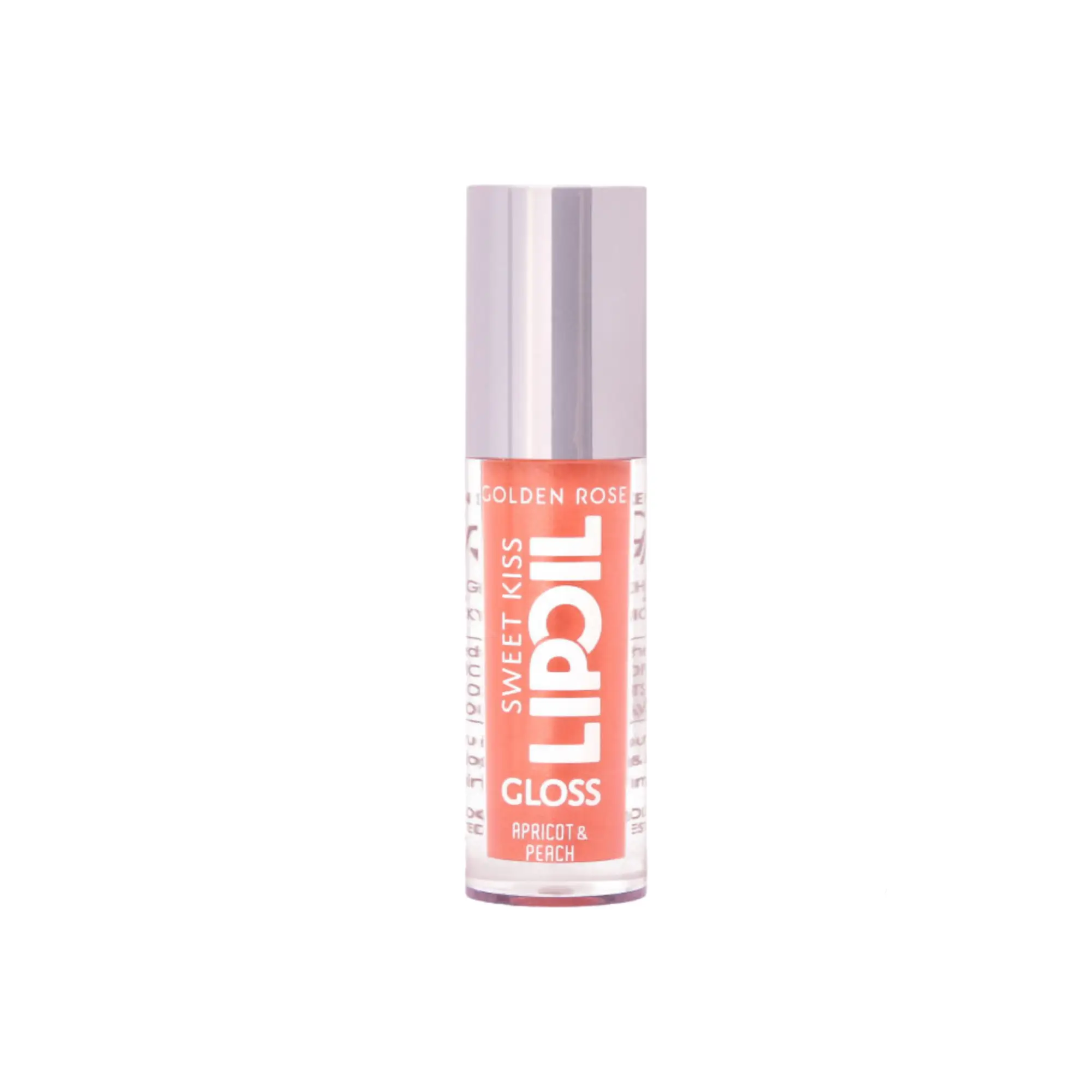 لیپ گلاس و روغن لب گلدن رز مدل Sweet Kiss رنگ Apricot & Peach شماره 02