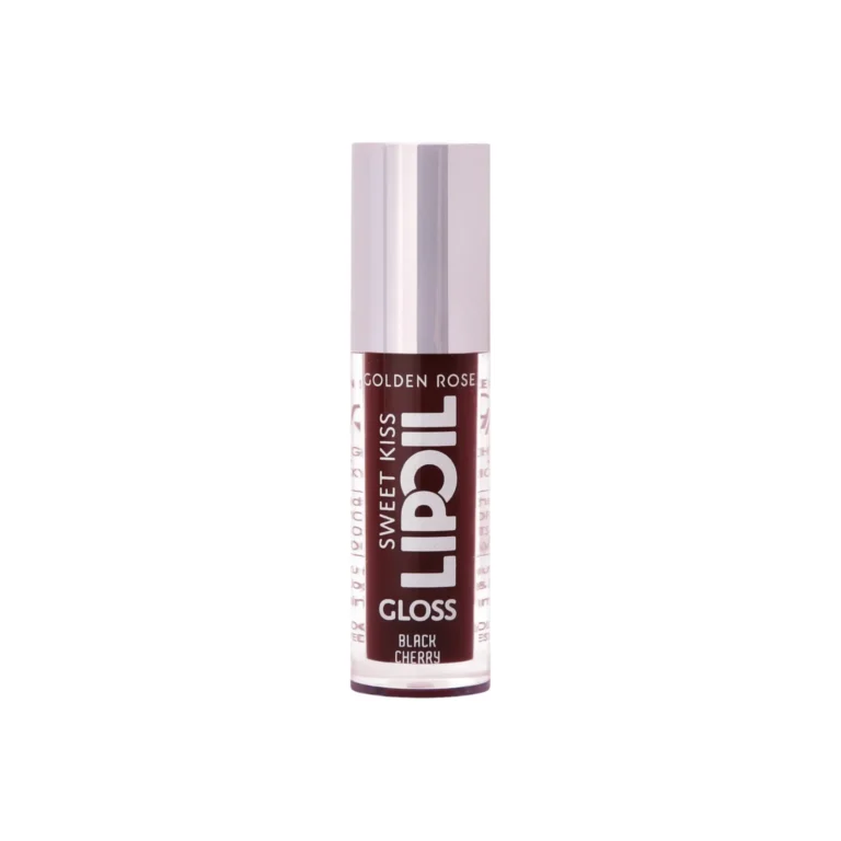 لیپ گلاس و روغن لب گلدن رز مدل Sweet Kiss رنگ Black Cherry شماره 08
