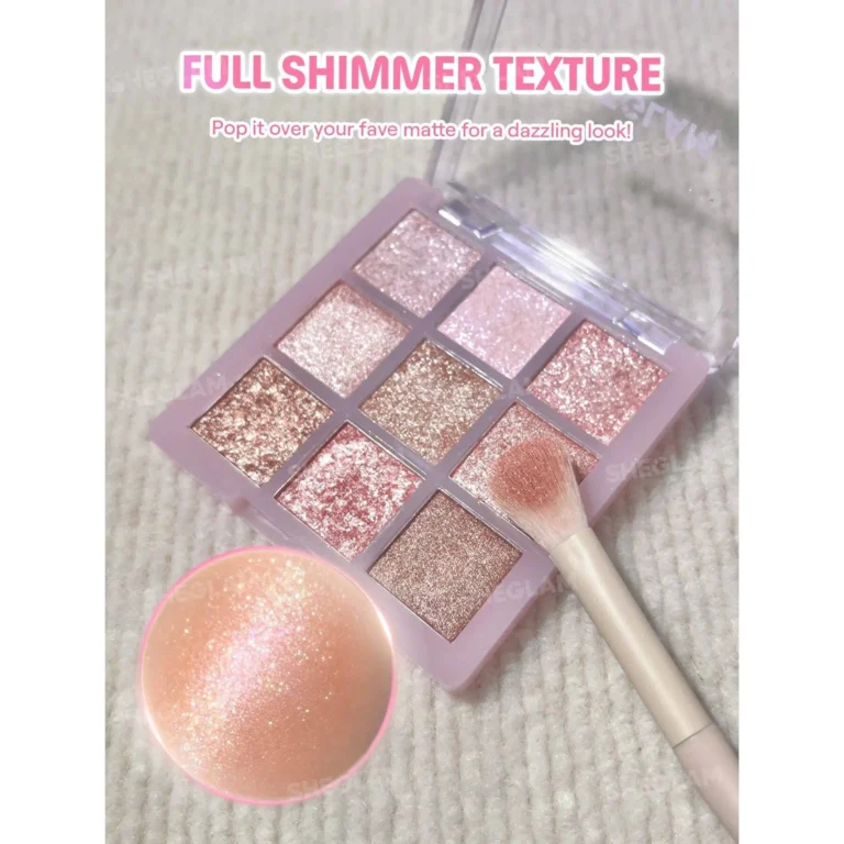 پالت سایه شیگلم مدل Just Blushed رنگ Glimmer & Gleams
