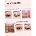 پالت سایه شیگلم مدل Just Blushed رنگ Golden Mirage