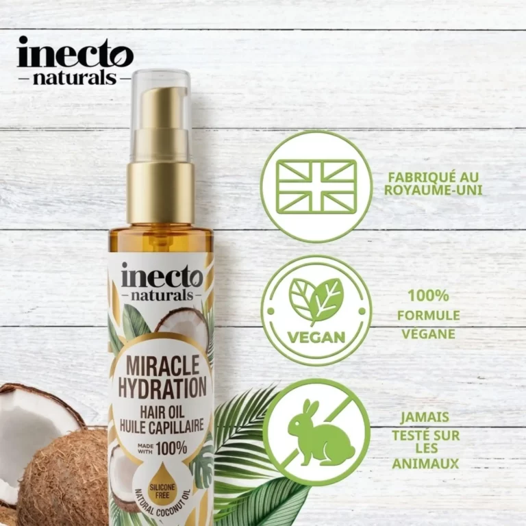 روغن مو اینکتو مدل Miracle Hydration رایحه نارگیل حجم 100ml