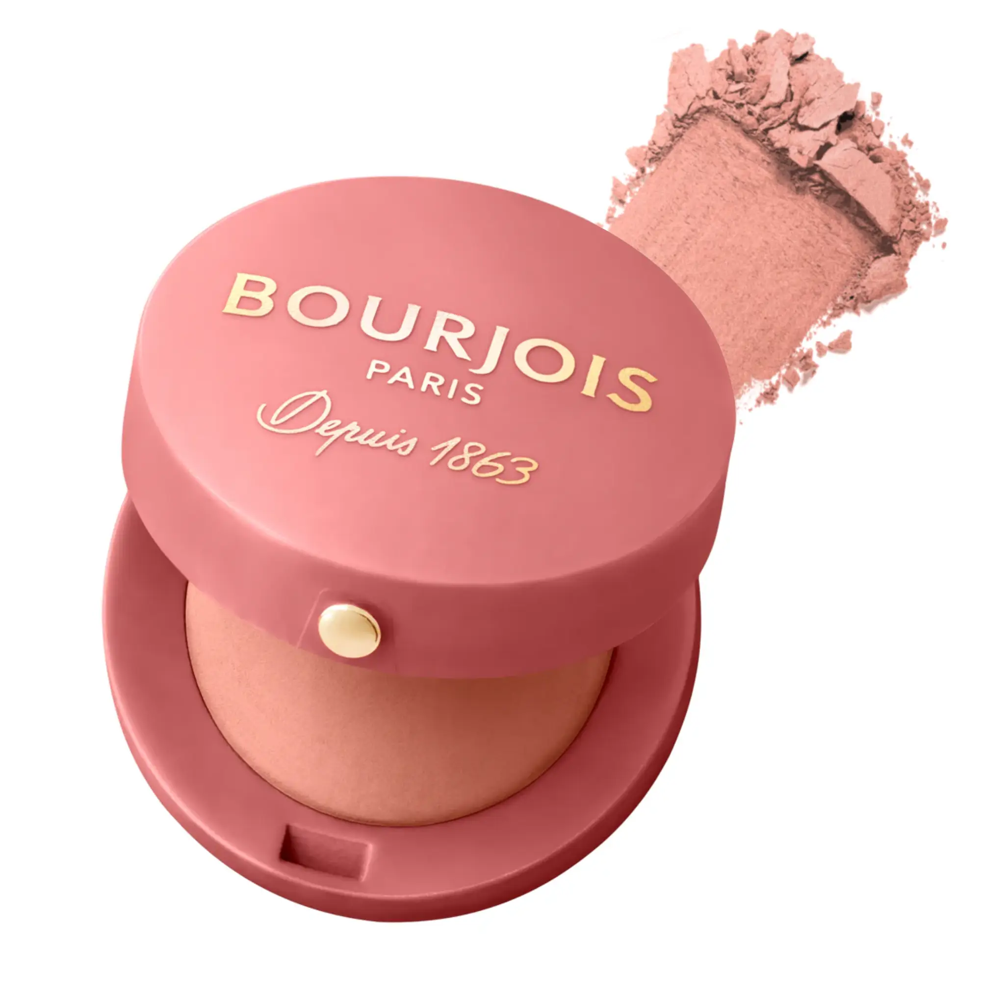 رژ گونه بورژوآ مدل Depuis 1863 رنگ Rose Ambre شماره 74