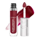 رژ لب مایع لورآل مدل Plump Ambition Hyaluron رنگ berry jolie شماره 490