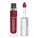 رژ لب مایع لورآل مدل Plump Ambition Hyaluron رنگ berry jolie شماره 490