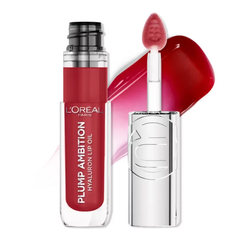 رژ لب مایع لورآل مدل Plump Ambition Hyaluron رنگ cherry cherie شماره 390