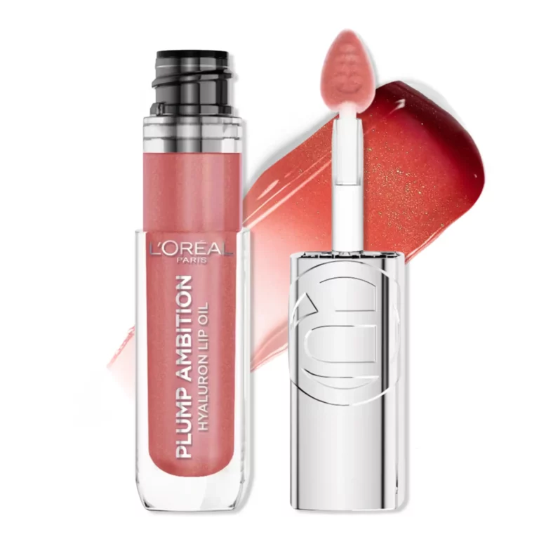 رژ لب مایع لورآل مدل plump Ambition Hyaluron رنگ Nude Macaron شماره 650