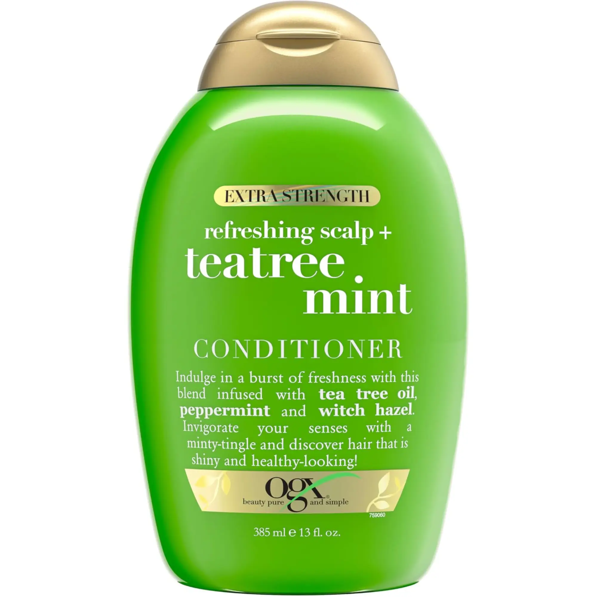 نرم کننده مو او جی ایکس مدل Teatree Mint حجم 385ml نرم کننده مو او جی ایکس مدل Teatree Mint حجم 385ml