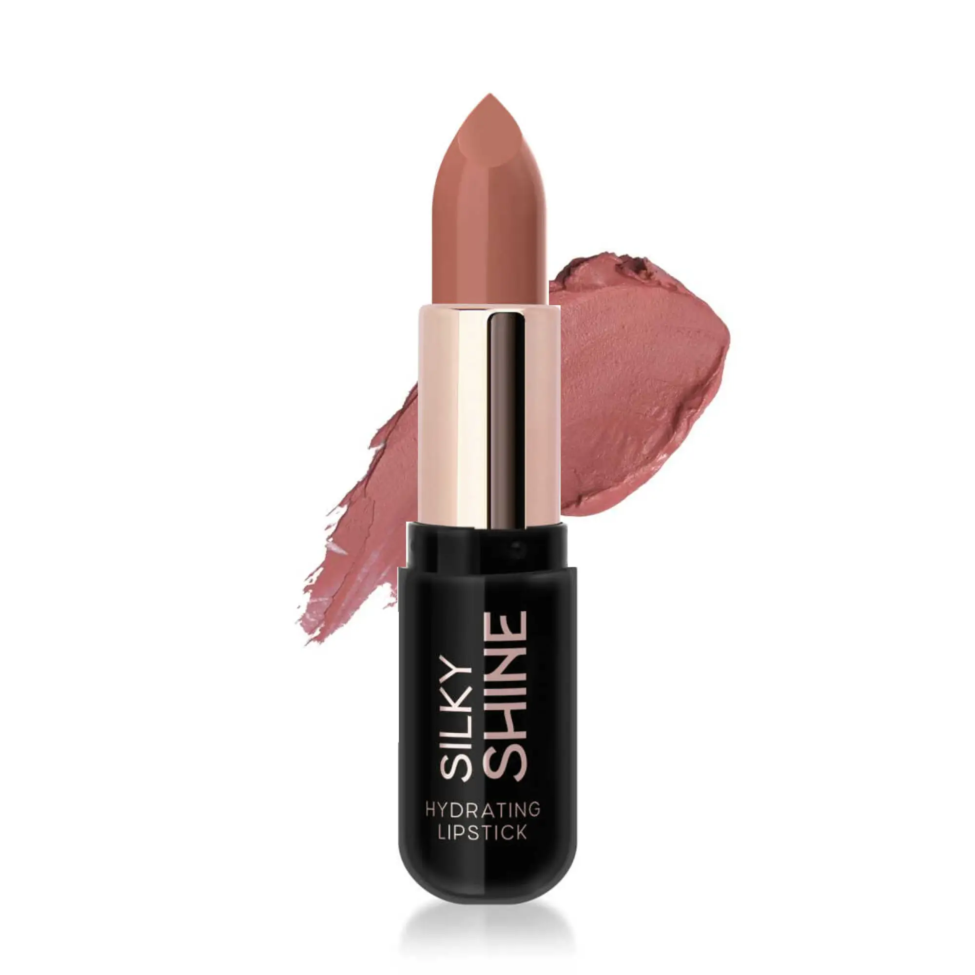 رژ لب جامد گلدن رز مدل Silky Shine شماره 204